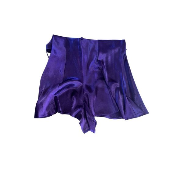 CACIQUE Purple Liquid Satin Teddy Romper Lingerie SZ M stunning vintage - Picture 4 of 5